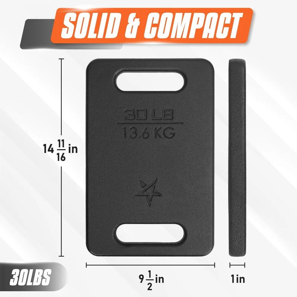 Nuovo aggiornamento: piastra per pesi Ruck, piastre per Rucking in ghisa con ampia impugnatura per altalene, squat, forza, allenamento con gilet ponderato