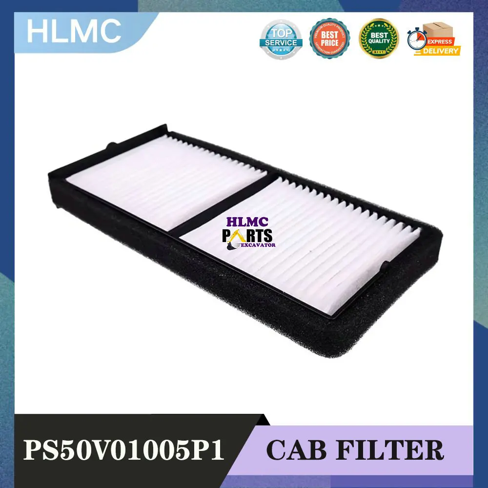 

Cabin Air Filter 51186-10590 PY50V01001P1 PS50V01005P1 E55BX E35B E30B CASE CX36B CX55B Kobelco SK55 SR28SR SK30SR