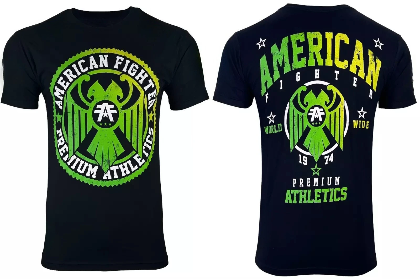 

American Fighter Men's T-Shirt Motorcycle 100% Cotton Comfort Short Sleeve Anderson Black Athletic