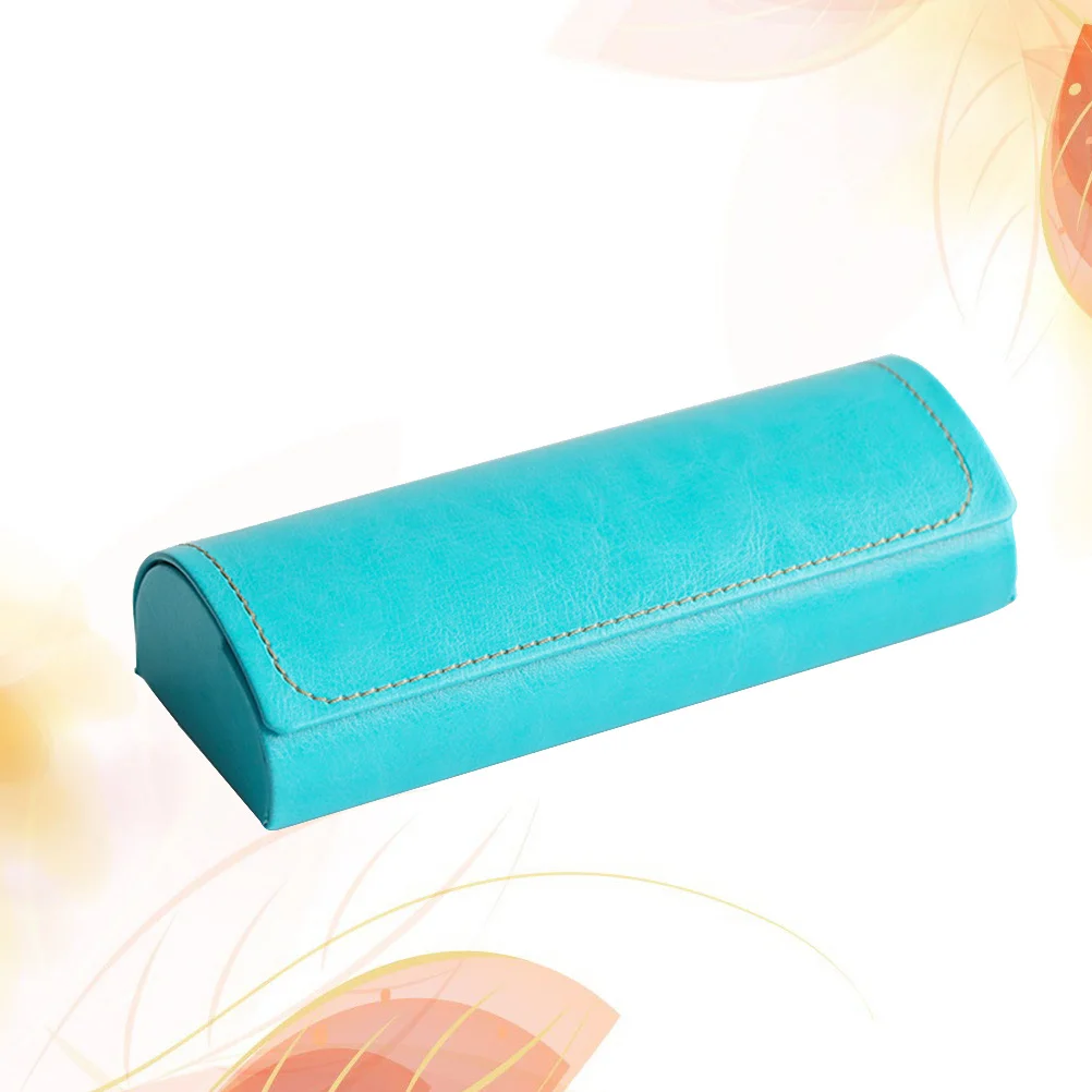

1pc Box Compact Protective For Glasses Sunglasses Storage For Travel Protective Eyeglasses Case Glasses Box Case Blue