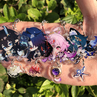 Honkai: Star Rail Imbibitor Lunae Blade Fu Xuan Cosplay Costume Accessories Anime Game Badge Keychain Pendant Cartoon Prop
