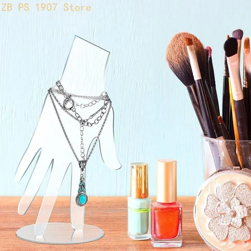 Acrylic Hand Jewelry Display Bracelet Ring Stand Holder for Home Decor 55KA
