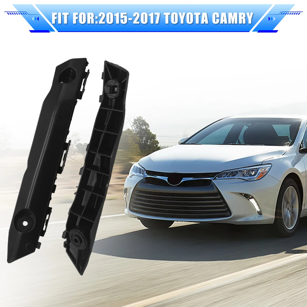 Pair Front Bumper Retainer Mounting Brackets Set  For Toyota Camry 2015-2017 52535-06190 52536-06190 TO1032121 TO1033121