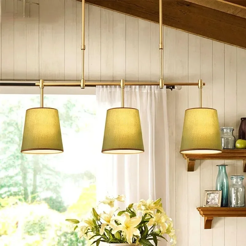 

Modern American Three Head Pendant Lighting Fixture For Dining Room Kitchen Island Bar Counter Home Ceiling Chandelier Lamp