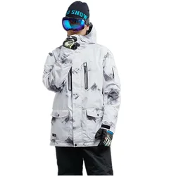 SNOW Winter Outdoor Men's Ski Jackets windproof Skiing Suits Waterproof Snowboard Jackets Breathable keep warm Snow Coats