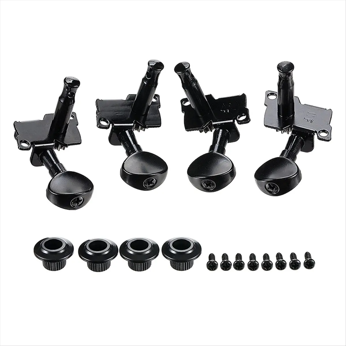 Afinadores de ukelele 2R2L, cabezales de máquina, teclas de afinación de relación de engranaje 1:14 para guitarra clásica acústica, reemplazo de ukelele [AA74-AAA]