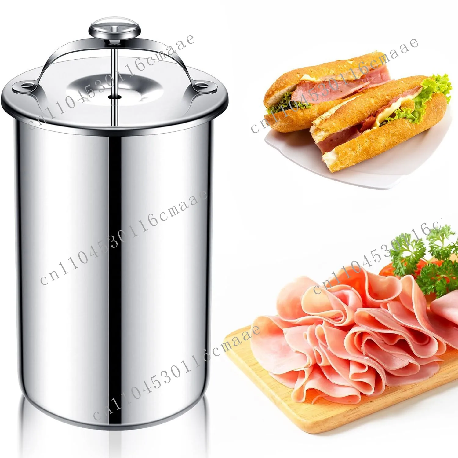 It is suitable for 304 stainless steel steamed meat bucket meat cooker braised meat bucket
