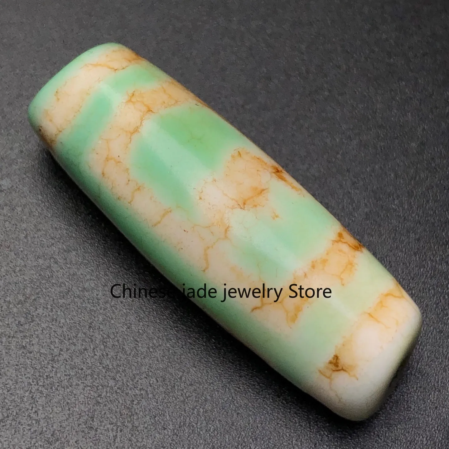 Rare Tibetan Buddhism Agate Garuda Bird Dzi Bead Amulet Necklace Pendant G5168