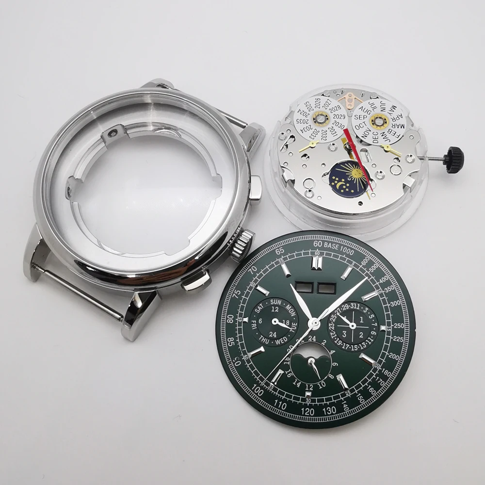 42-mm-Herrenuhrengehäuse + Zifferblatt + Zeiger + automatisches Uhrwerk ST1655