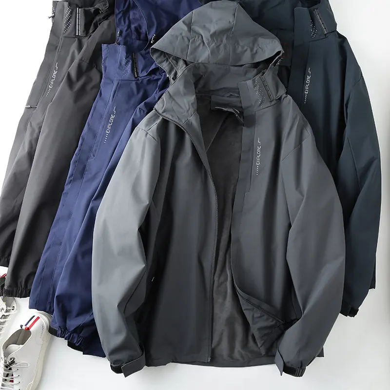 Technology three-proof There are large sizes! Autumn and winter thin cotton windproof and waterproof hooded jacket jacket jacket