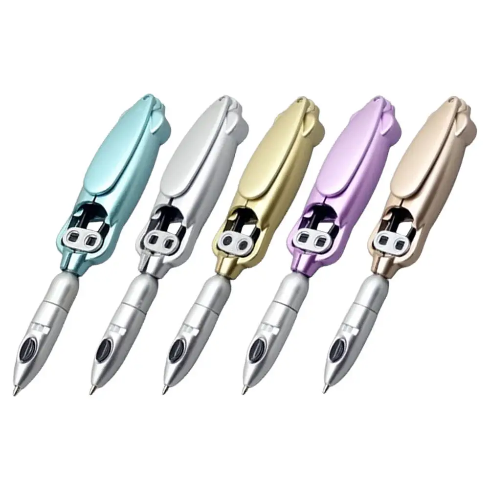 

Набор из 5 разноцветных шариковых ручек в форме лягушек, трансформируемые, с удобным захватом, идеально подходят для студентов и офиса, забавные канцелярские принадлежности