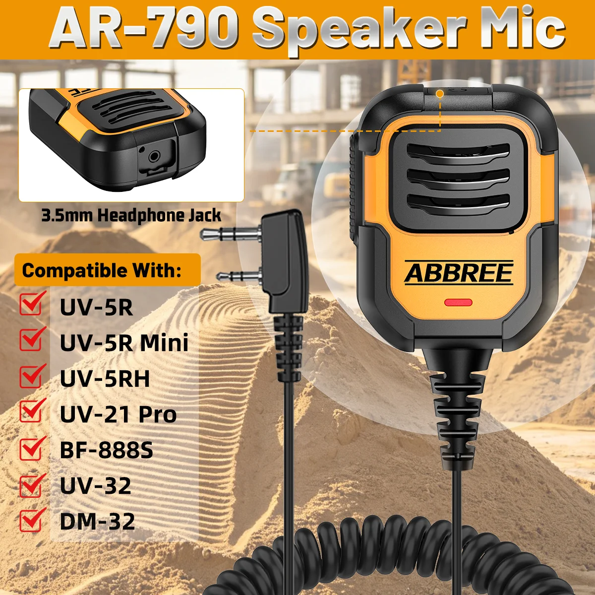 microfone-de-alto-falante-abbree-ar-790-ip54-a-prova-d'Agua-para-radio-baofeng-uv-5r-mini-uv-21pro-uv-5rh-uv-32-uv-5r