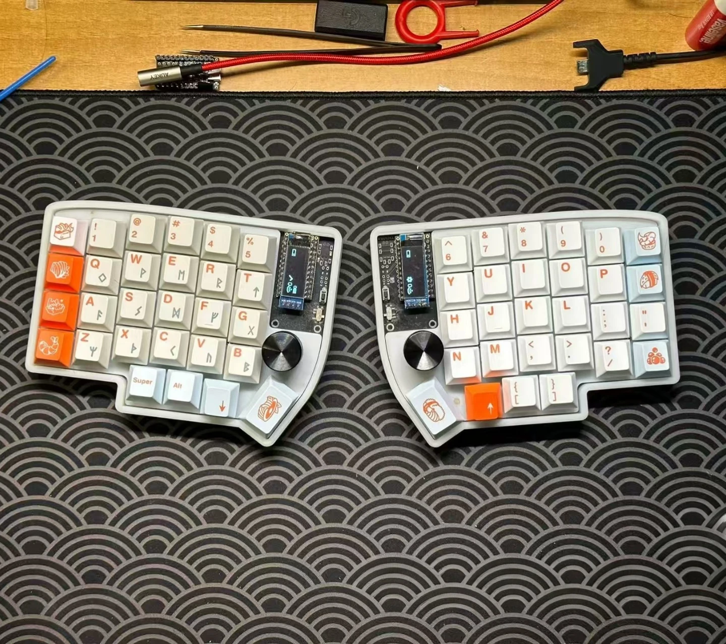 Lily58 Pro Low Profile Split Mechanical Keyboard Kit Support Hot