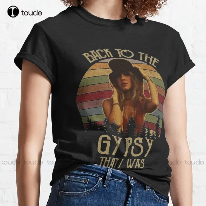 New Stevie Nicks Back To The Gypsy That I Was Vintage Retro Sunset Classic T-Shirt Comfort Colors Tshirt Cotton Tee Shirt S-3Xl