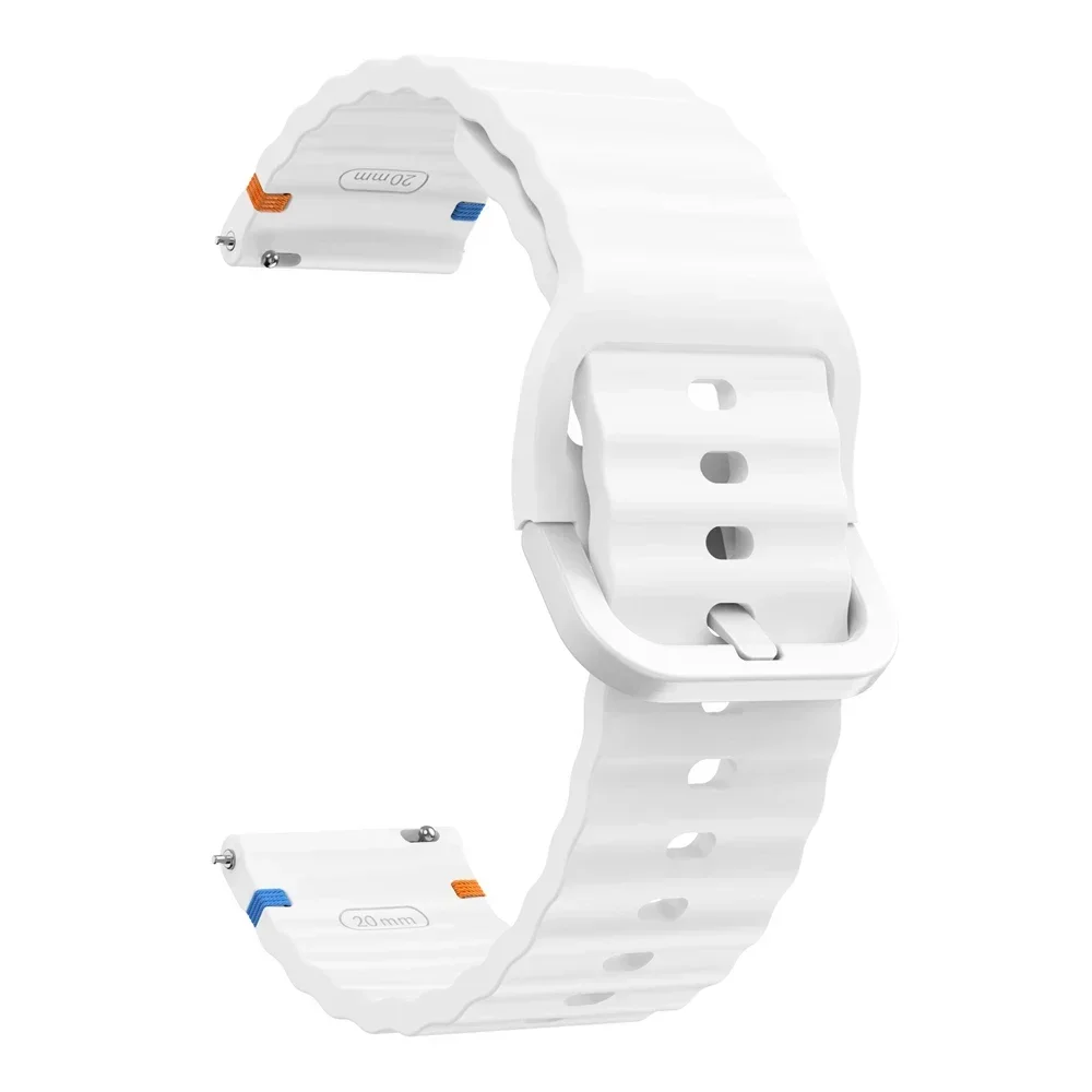 22 mm 20 mm Uhrenarmband für Huami Amazfit BALANCE Band GTR 4 2 2E GTR3 Pro/GTS 4/2 Mini GTS 3/Bip 3 Pro U S Silikon-Wellenarmband – Detail 7