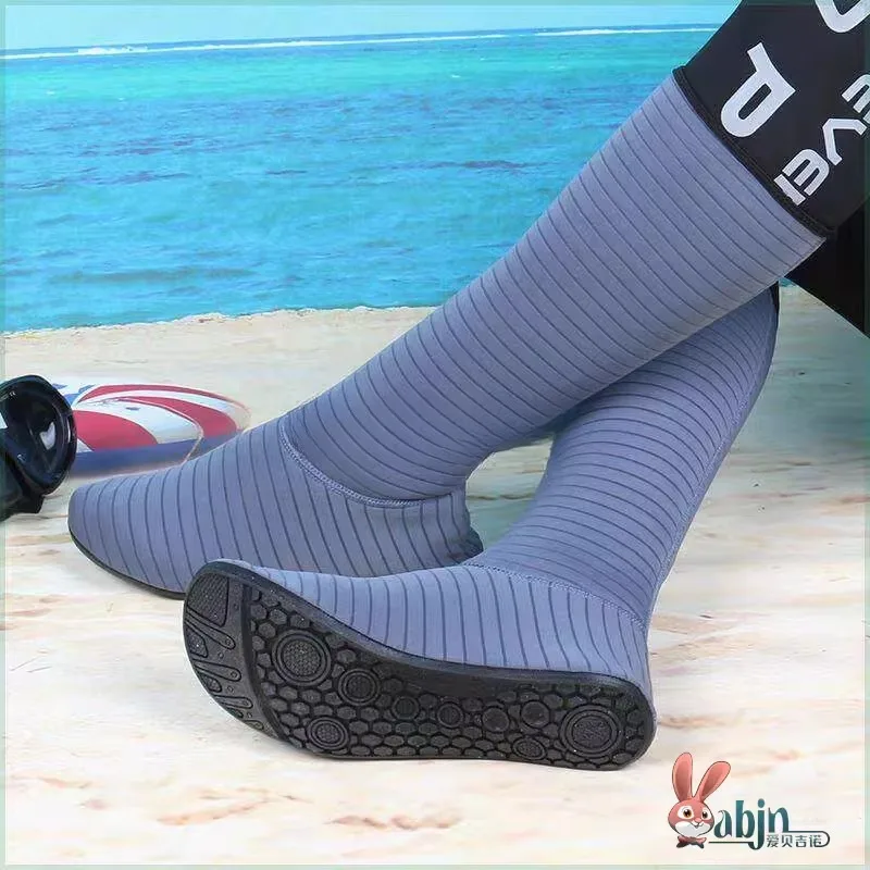 

Long Tube Rice Paddy Wading Socks Anti-Slice Beach Shoes Slip-On Rubber Bottom Breathable Non-Slip Sand Proof Water Shoes
