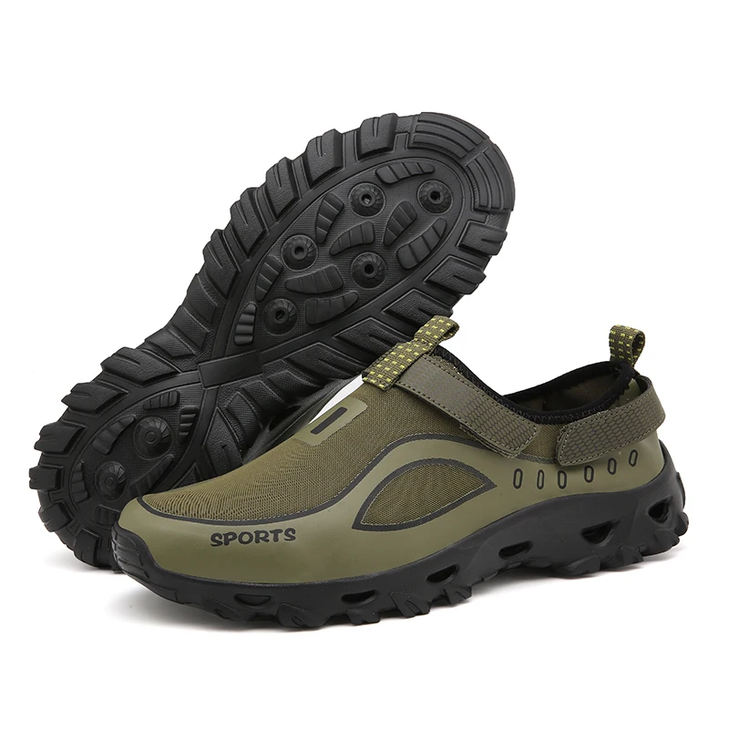 Zapatos de senderismo para hombre, zapatos acuáticos, zapatillas antideslizantes de secado rápido para hombre, zapatos acuáticos de montaña, zapatillas informales suaves para hombre