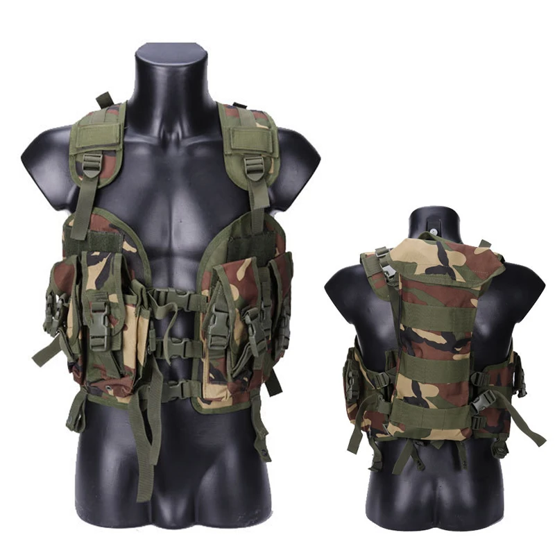 

Hunting Vest Multifunctional Seal Water Bag Tactical Gear Camouflage Uniform Army Fan Combat Vest Field Protective Equipment