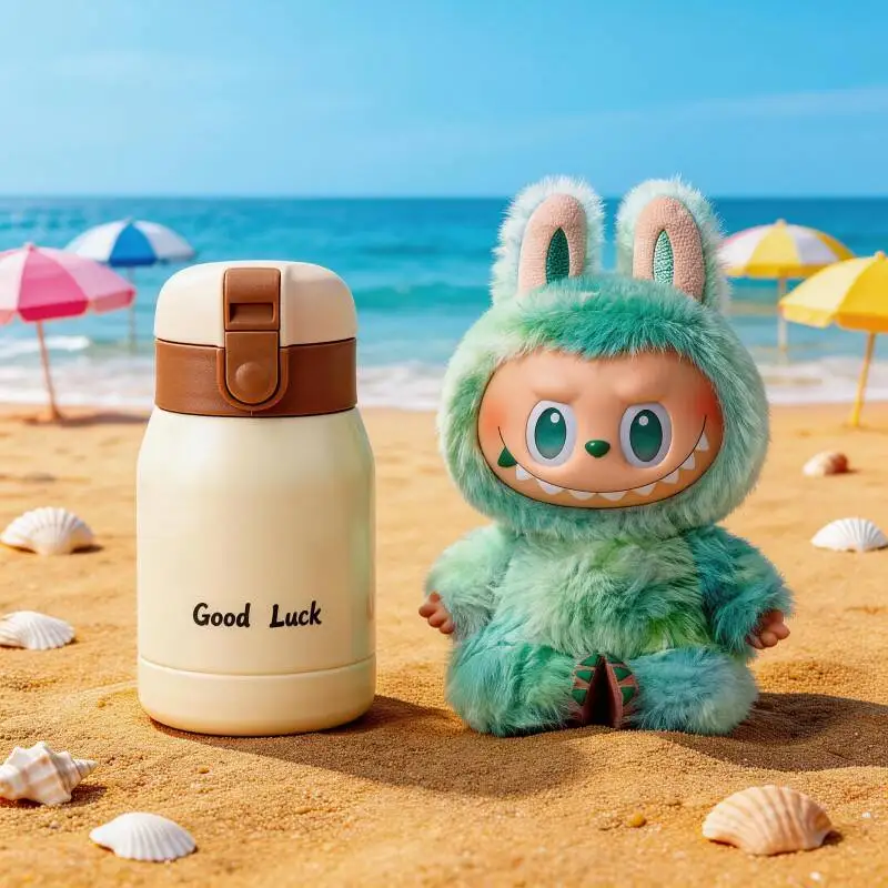 

POP MART THE MONSTERS Forward High Energy Series LABUBU Doll Narrow Mouth Vacuum Cup Anti Spill Insulated Bottle Safe