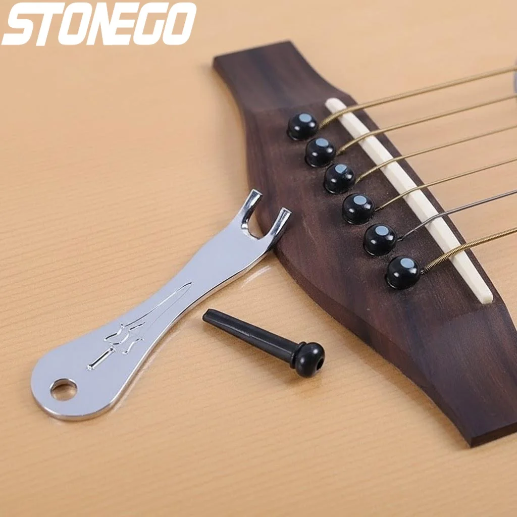 Replacement Acoustic Guitar Bridge Pin Puller String Peg Remover Repair Tool Accessories for Music Instrument Maintenance