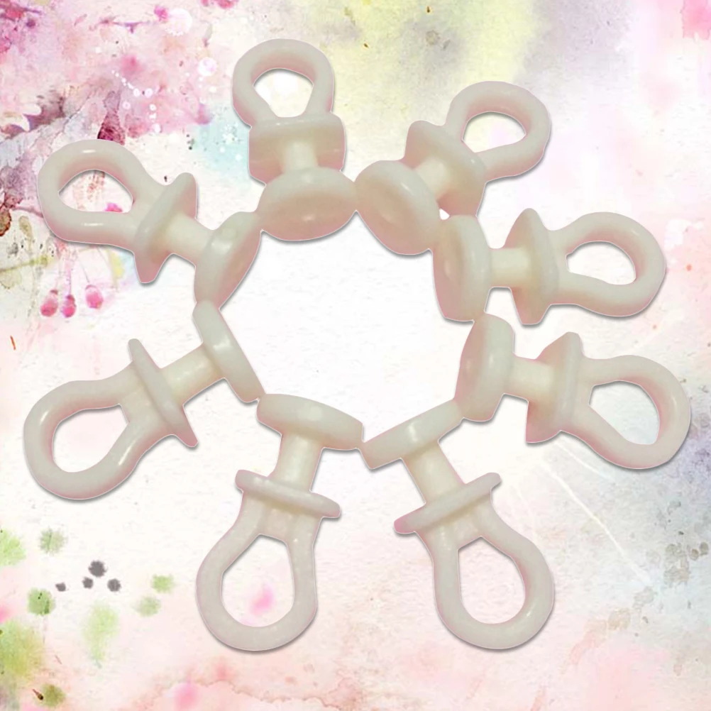 

100 Pcs Nano Curtain Pulley Mute Plastic Rollers Bathroom Rod Slides Fits St Traversing Hooks Sturdy Durability Storage