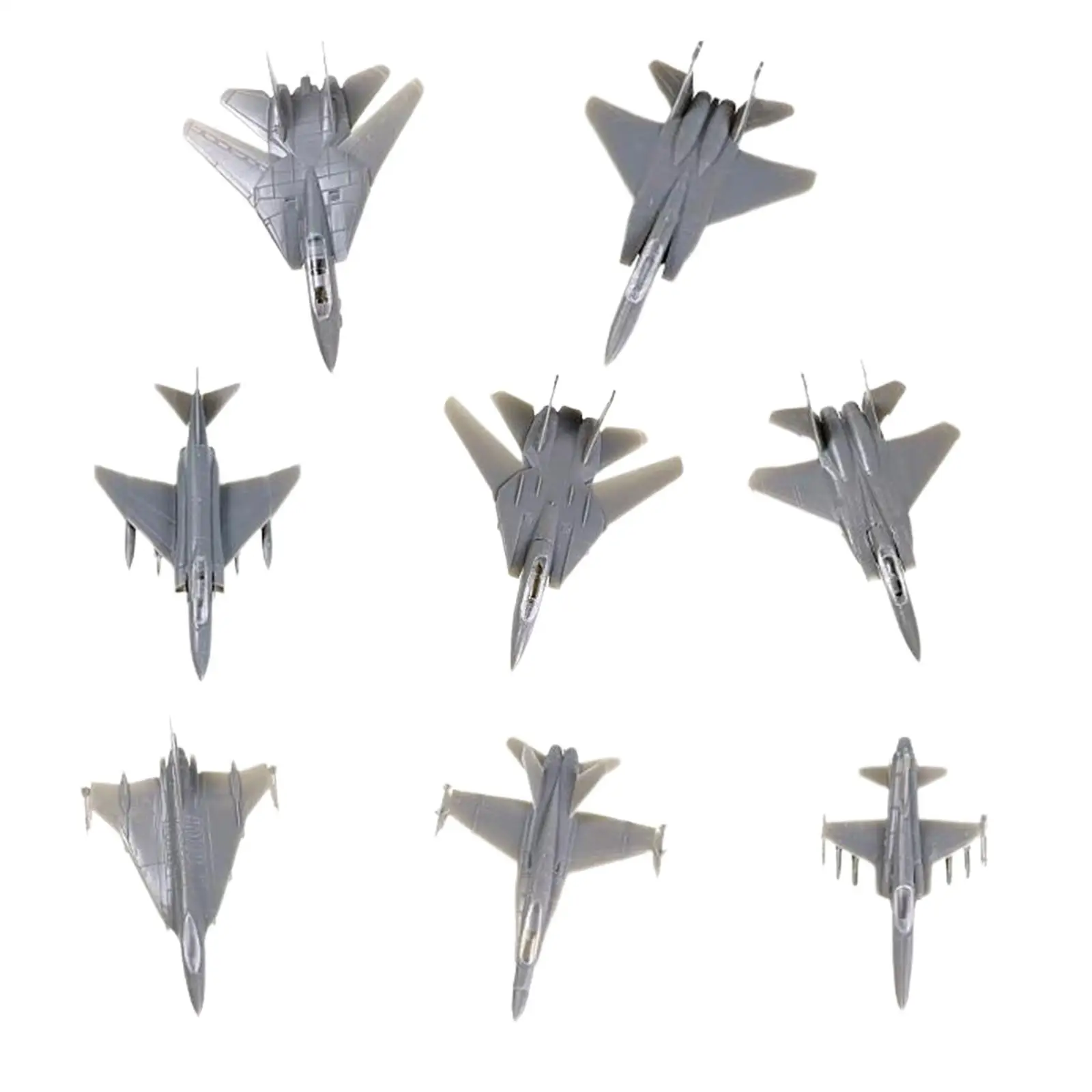 1/144 4D Assembled Fighter Plane Kits Airplane Models Simulation Model Toy for Children