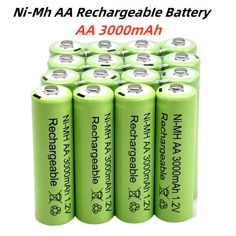 

Free Shipping1.2V AA 3000mAh NiMH 1.2V Rechargeable Batteries Green Battery Garden Solar Lamp LED Flashlight Lantern Lamp Torch