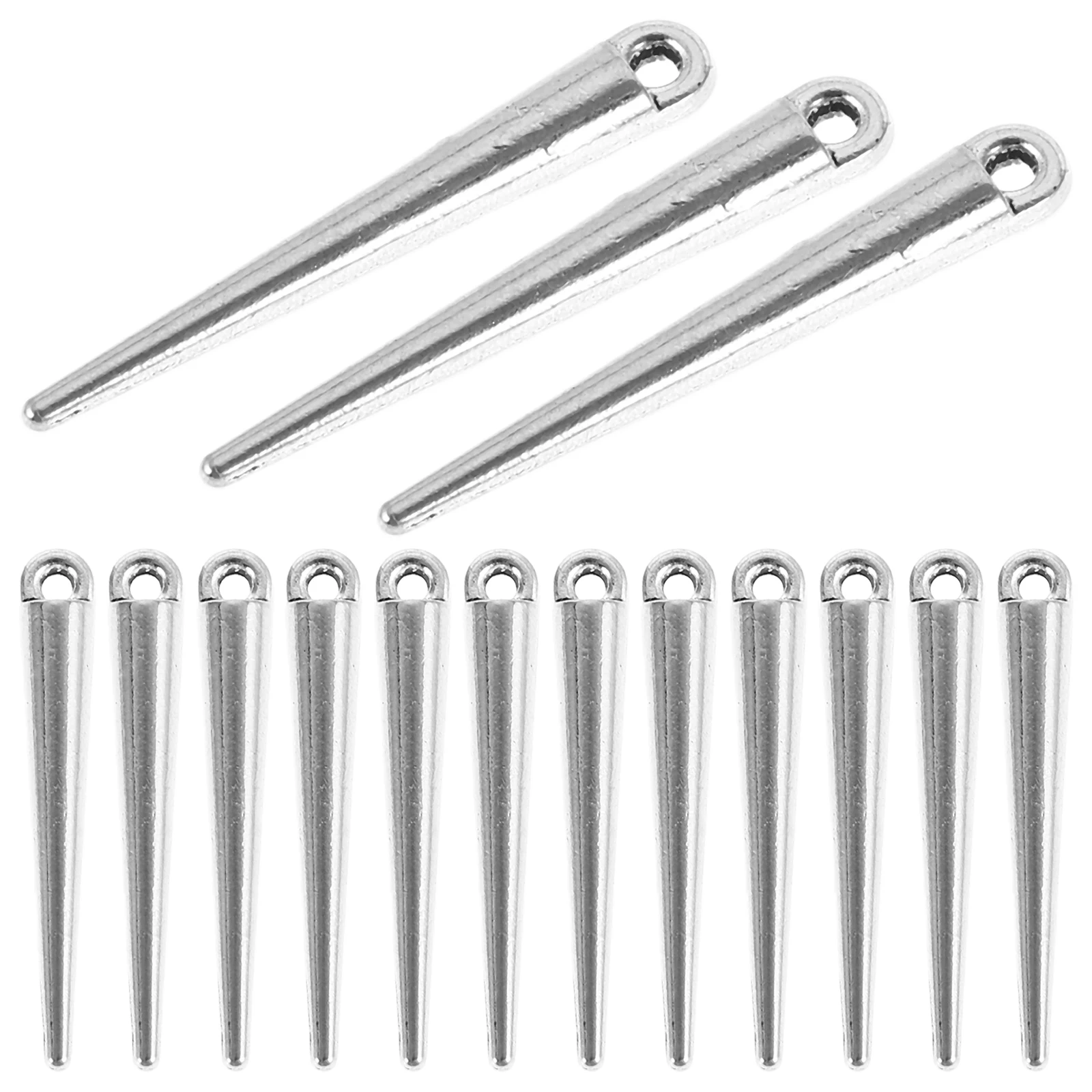 

30pcs Cone Pendant Charms Metal Dangle Bead Jewelry Drop Vintage Spike Earring DIY Zinc Alloy Custom Necklace Component