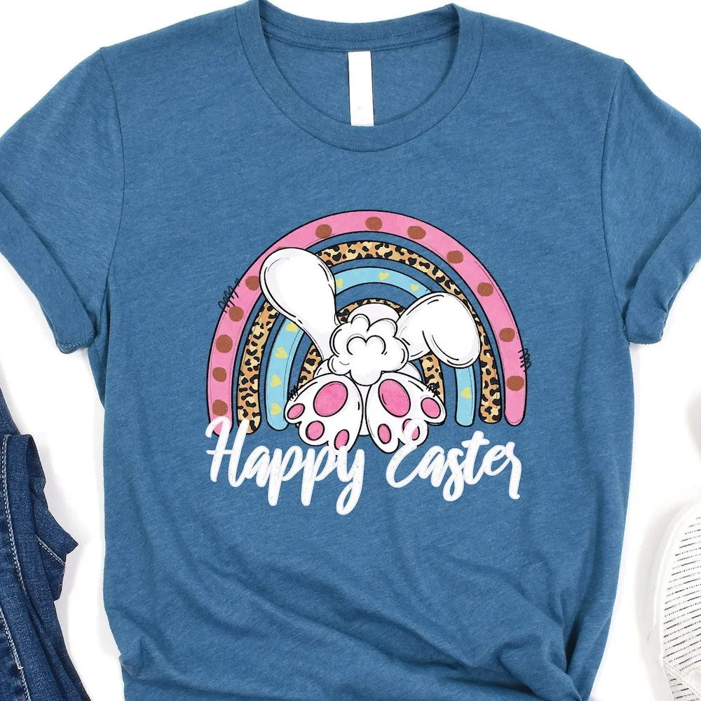 

Easter T Shirt Bunny Happy Funny Cute Kids