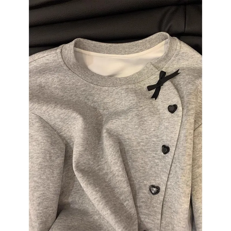 بلوزات نسائية خريفية متدفقة مقاومة للاهتراء على مهل لعوب على طراز الشارع تفاصيل على الطراز المحايد اتجاهات بيج Y2K