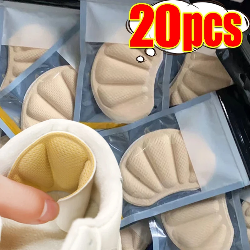 6/24pcs Adhesive Sponge Heel Pad Pain Relief Insole Reduce Friction Heel Sticker Cuttable Shoe Insert Foot Rear Elastic Patch