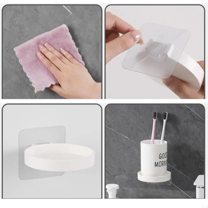 77JA Tường Giá Xà Phòng Xông Phòng Chai Giá Đỡ Chống Thấm Nước Khay Đựng Xà Phòng Tiết Kiệm Không Gian Phòng Tắm Giải Pháp