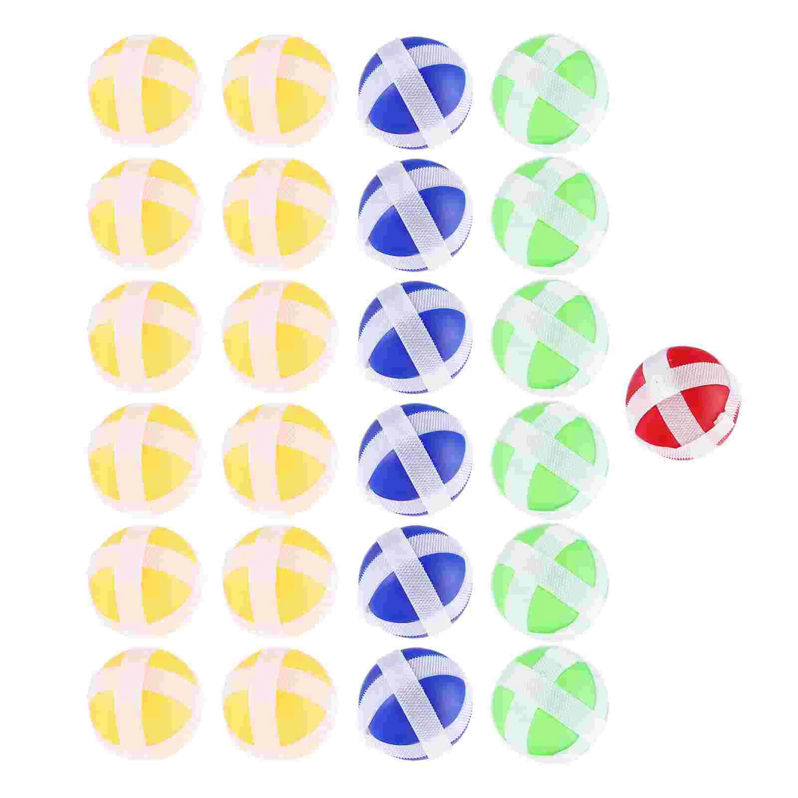 

25 Pcs Sticky Ball Toy Balls for Dart Board Kids Toys Party Favor Game Fabric Plastic Accessories