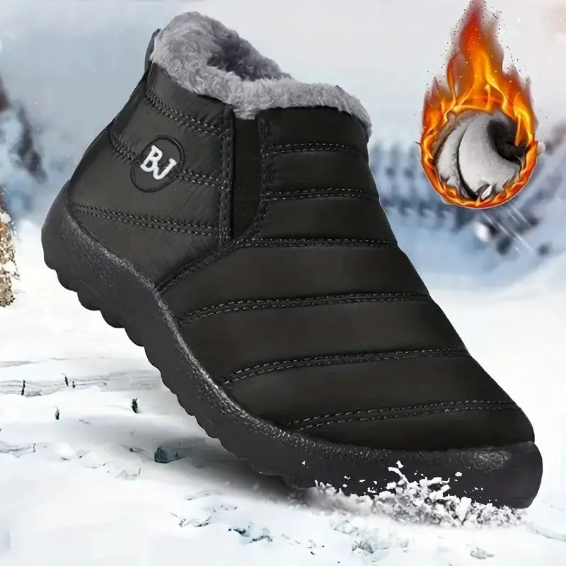 Botas Impermeables para Mujer con Plataforma de Peluche, Cómodas, Transpirables, Modernas, Juveniles, para Primavera, Diseño Especial de Horma Ancha
