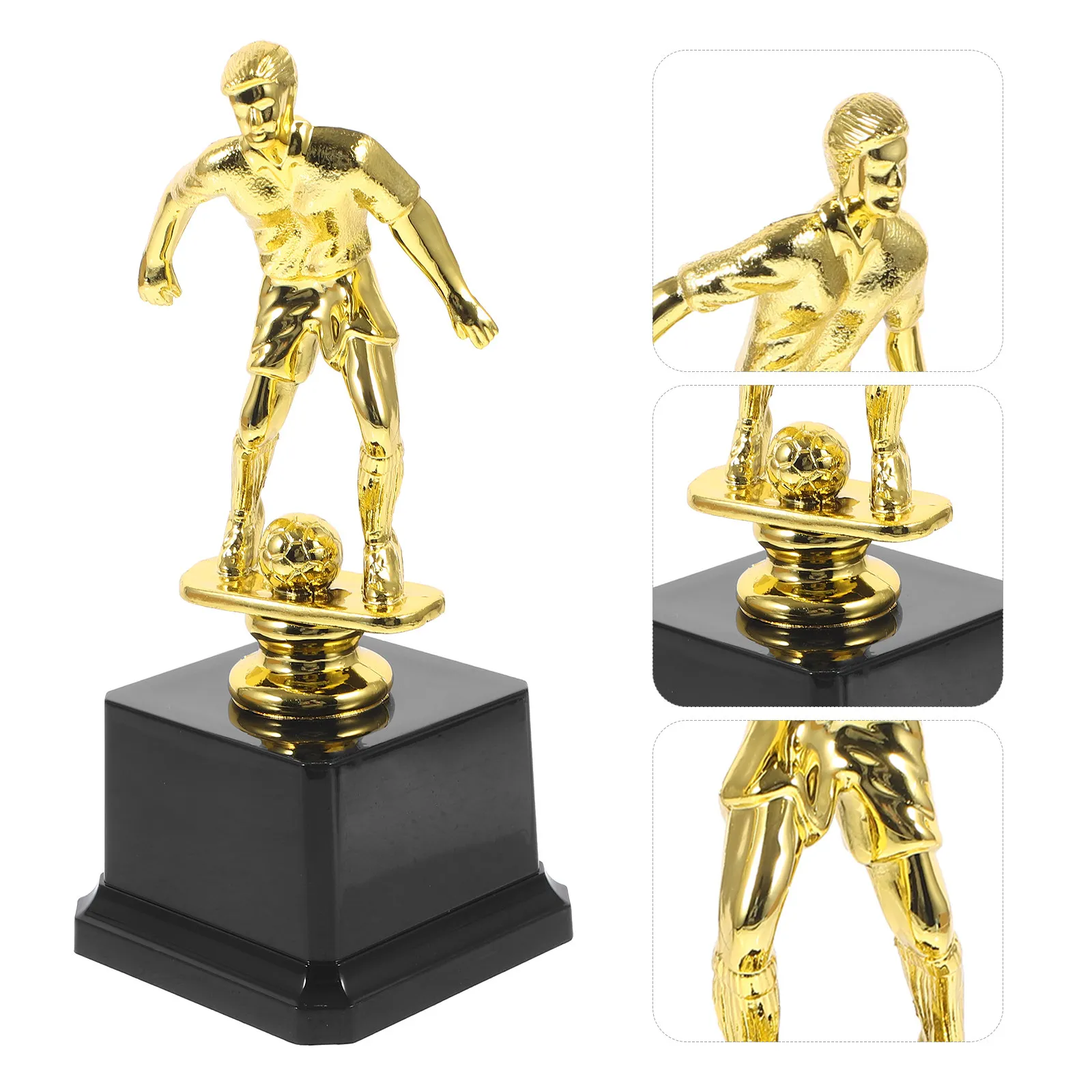 Soccer Trophy Exquisite Plastic Decorative Award Trophy Ornament Suitable for Schools Events Parties Competition Prizes