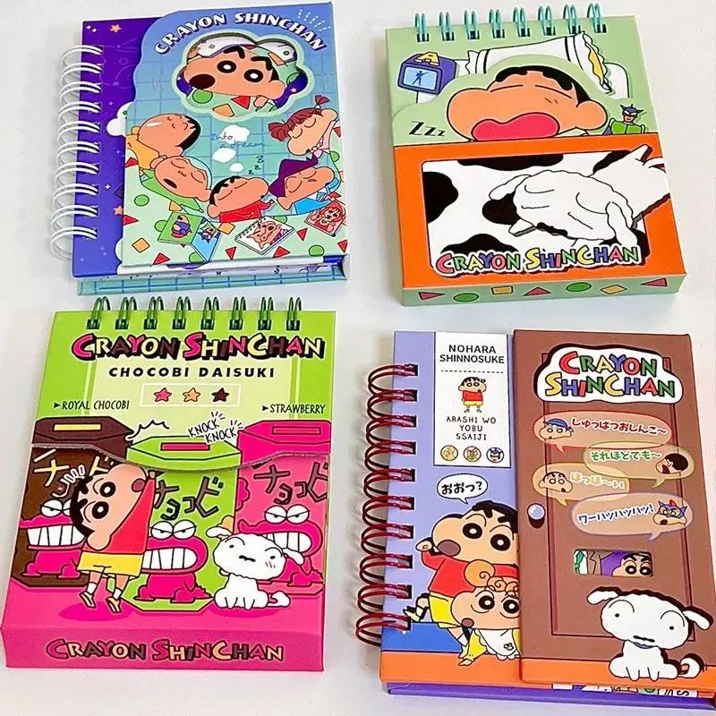 

Crayon Shin-Chan Cartoon Magnetic Notebook Learning Coil Notebook Magnetic Suction Portable Pocket Cute Stationery Gift for Girl