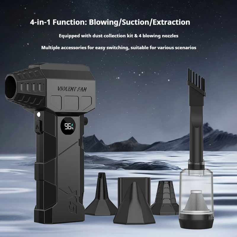 Xiaomi 990000RPM Turbo Jet Blower Electric Powerful Turbo Fan Brushless Motor Portable Dust Cleaner Rechargeable Thrust PC Tool