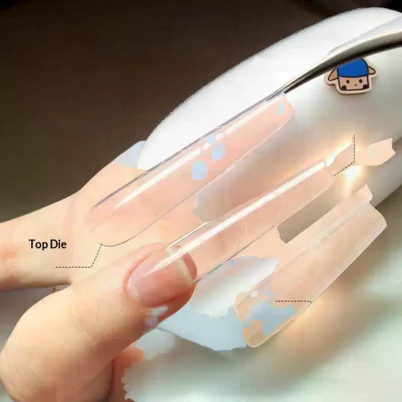 240 قطعة ساندويتش أشكال أظافر مزدوجة 15 حجم ملحقات-شكال مزدوجة قالب سفلي طويل نعش اللوز مسمار الفن أشكال مانيكير أداة #5