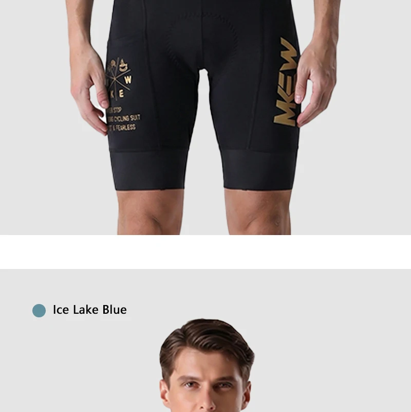 MKEW 2026 Herren-Latzhose Race Fit Schnelltrocknend und Atmungsaktives Gewebe mit Hochdichter Polsterung für Lange Fahrten – Detail 26