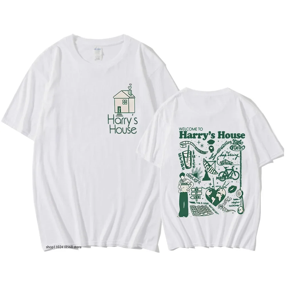 

Футболки Harrys House Love on Tour, женская футболка в стиле ретро, мужские футболки, летняя одежда из 100% хлопка, мягкие женские и мужские топы