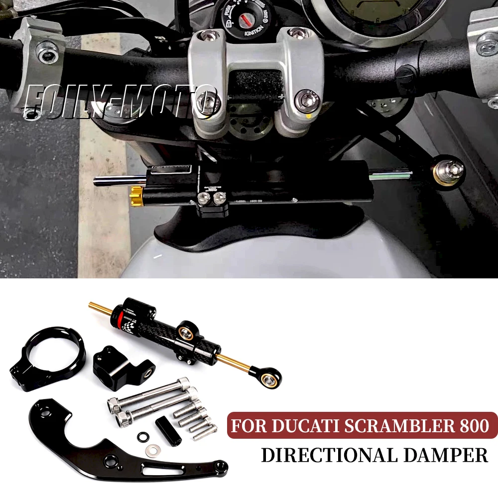 Applicable to FOR Ducati Scrambler 800 CNC Motorcycle Steering Damper Mounting Bracket Kit