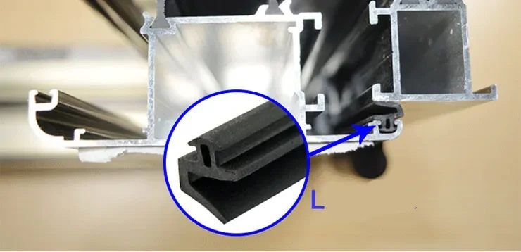 10M window seals L - type aluminum alloy open doors and windows sealed burlete window seal