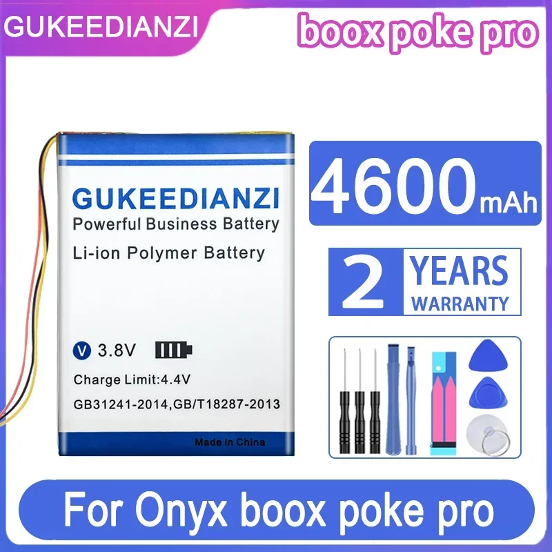 4600mAh E-Book Reader Battery for Onyx Boox Poke Pro, Onyx Book Carta