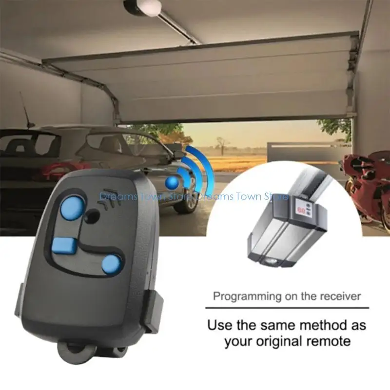 Transmisor remoto garaje con código variable HX6A, 433 MHz, batería 3 botones incluida