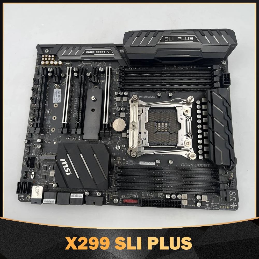 

LGA 2066 DDR4 SATA3*8 M.2*2 U.2 256G X299 SLI PLUS ATX X299 Motherboard