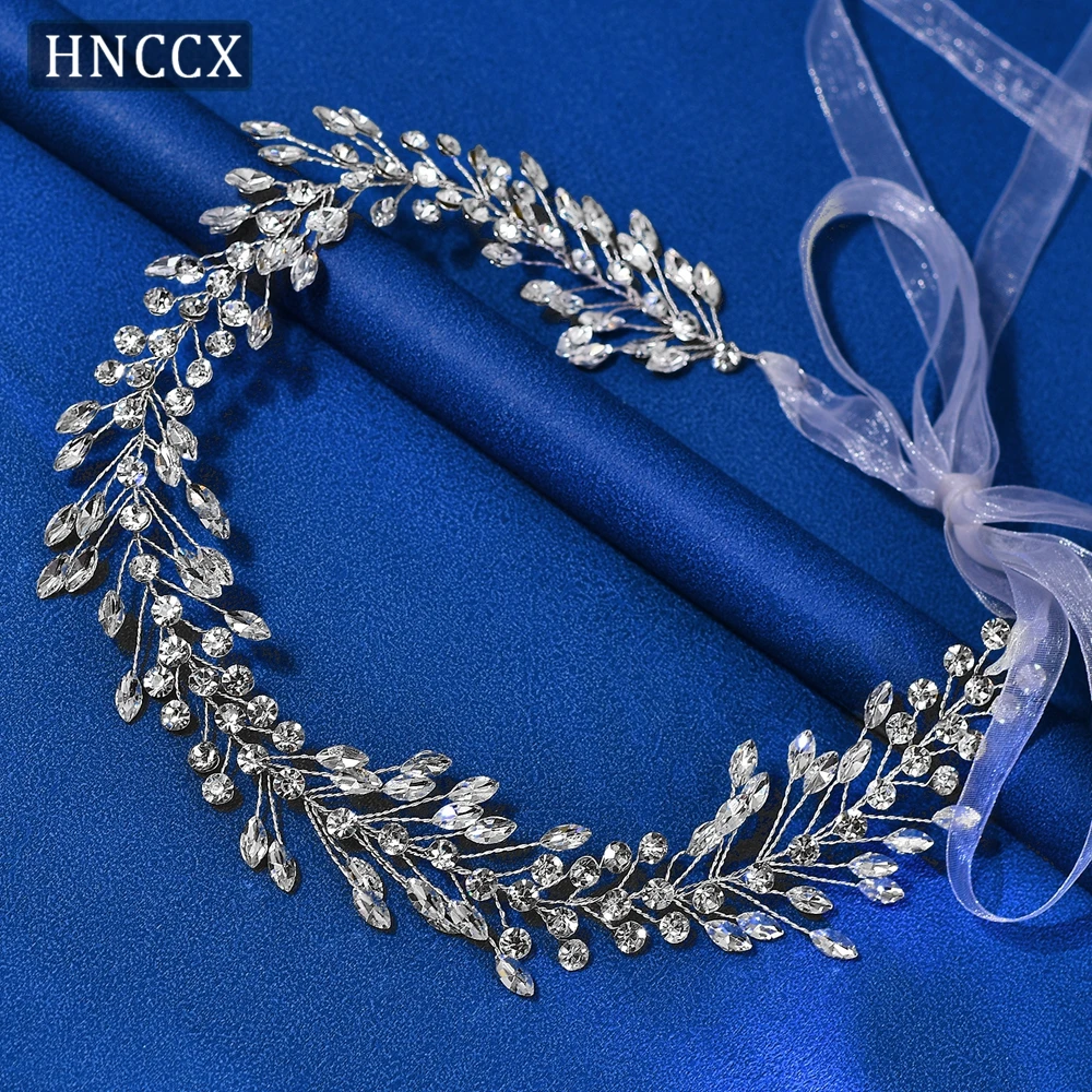 HNCCX Handmade Wedding Crystal Hair Bands Bride Headband Shining Bride Hair Accessories Headpieces Tiara for Women Party CP401