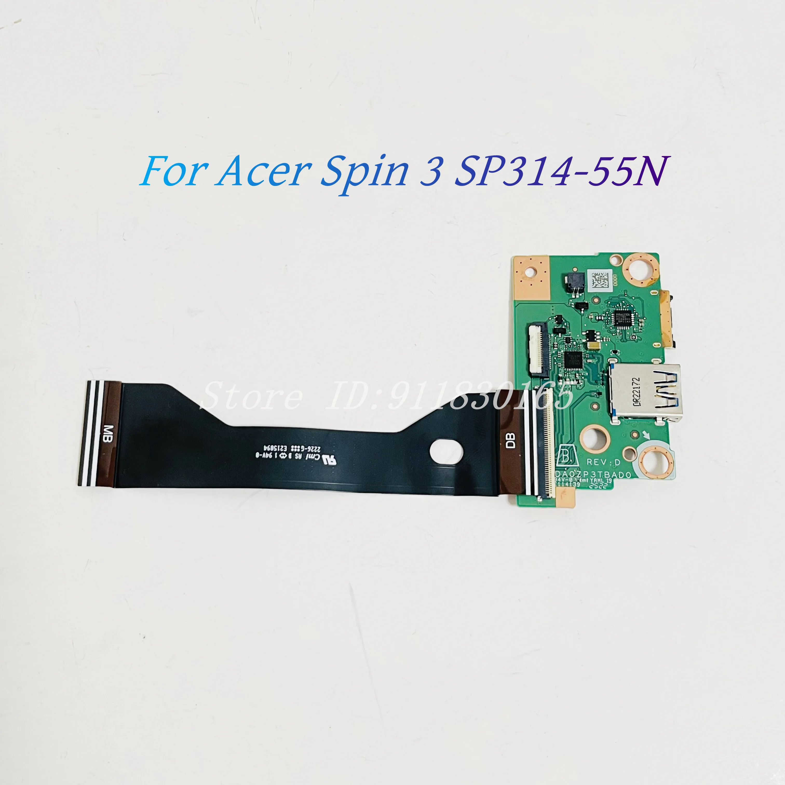 For Acer Spin 3 SP314-55N Laptop USB Board DA0ZP3TBAD0 MODEL: ZP3 Laptop SD card slot board