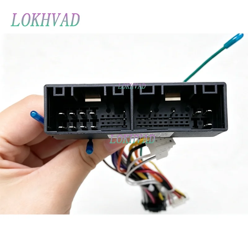 Car 16pin Wiring Harness Adapter Canbus Box Decoder Android Radio Power Cable For Ssangyong Tivolan Tivoli 2014-2017