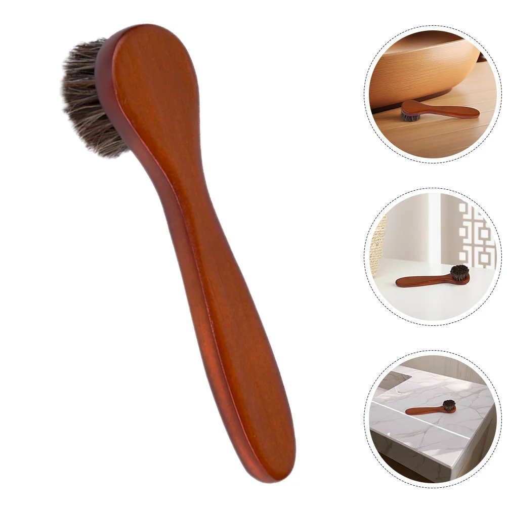 

2Pcs Soft Bristles Face Cleaning Brush Shoe Polish Applicator Multi-Use Shoe Boot Polish Tool Boot Cleaning Brush