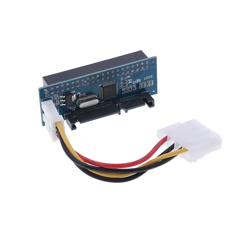 IDE to SATA Adapter HDD 3.5 IDE to SATA Hard Disk Converter PATA IDE 40Pin to SATA 22Pin Hard Drive Connector with Data Cable